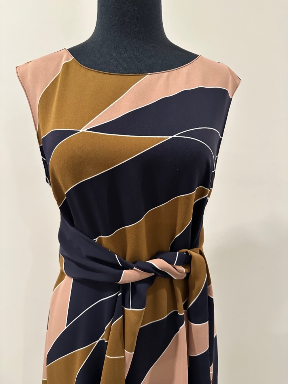 ANN TAYLOR Modern Geo Tie West Sleeveless Dress 8